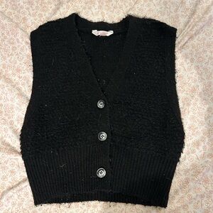 Black Knit Vest size small